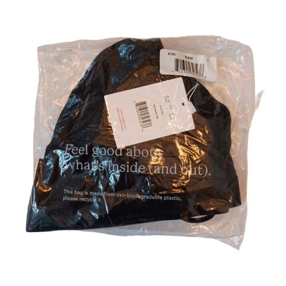 Andie Swim Bikini Set Large Tahiti Top Riviera Bottom Eco Nylon Black NWT - Picture 6 of 9